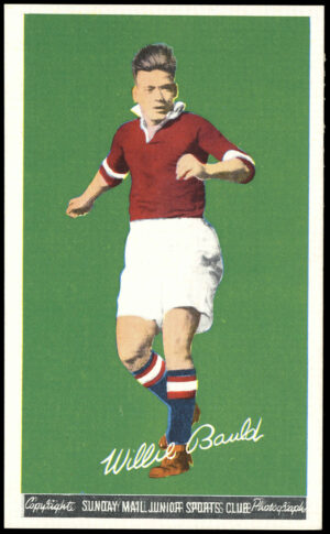 Sunday Mail - 'Scottish Footballers' (1950) - Willie Bauld (Hearts)