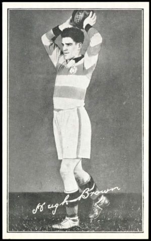 Sunday Mail - 'Scottish Footballers (B&W)' (1950) - Hugh Brown (Partick Thistle)