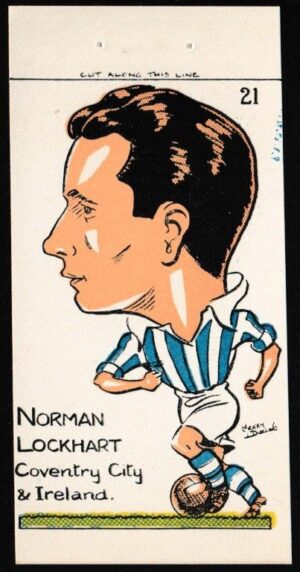 Sunday Empire News - 'Famous Footballers' (1953) - Norman Lockhart (Coventry City)
