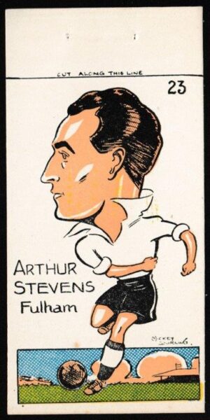Sunday Empire News - 'Famous Footballers' (1953) - Arthur Stevens (Fulham)