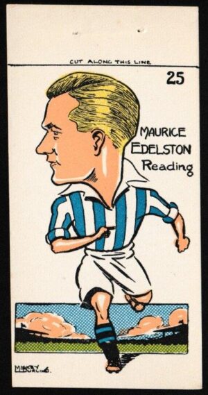 Sunday Empire News - 'Famous Footballers' (1953) - Maurice Edelston (Reading)