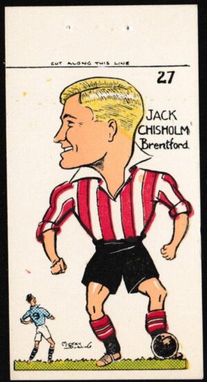 Sunday Empire News - 'Famous Footballers' (1953) - Jack Chisholm (Brenford)