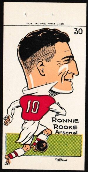 Sunday Empire News - 'Famous Footballers' (1953) - Ronnie Rooke (Arsenal)