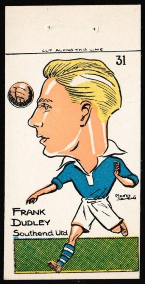 Sunday Empire News - 'Famous Footballers' (1953) - Frank Dudley (Southend)