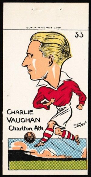 Sunday Empire News - 'Famous Footballers' (1953) - Charlie Vaughan (Charlton)