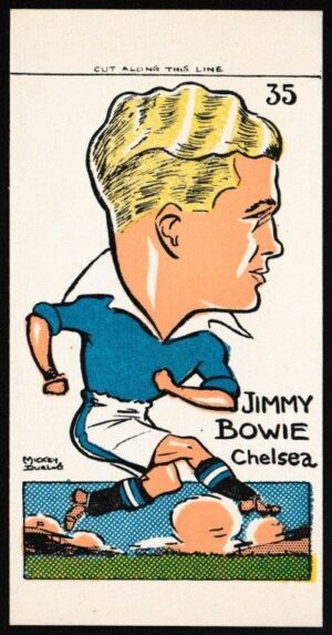 Sunday Empire News - 'Famous Footballers' (1953) - Jimmy Bowie (Chelsea)
