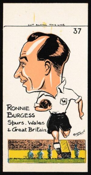 Sunday Empire News - 'Famous Footballers' (1953) - Ron Burgess (Spurs)