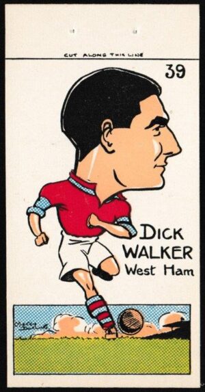 Sunday Empire News - 'Famous Footballers' (1953) - Dick Walker (West Ham)