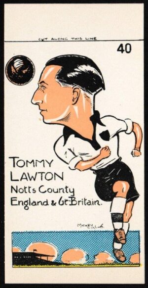 Sunday Empire News - 'Famous Footballers' (1953) - Tommy Lawton (Notts County)