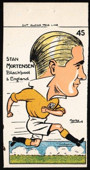 Sunday Empire News - 'Famous Footballers' (1953) - Stan Mortenson (Blackpool)