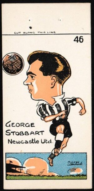 Sunday Empire News - 'Famous Footballers' (1953) - George Stobbart (Newcastle)