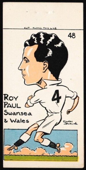 Sunday Empire News - 'Famous Footballers' (1953) - Roy Paul (Swansea)