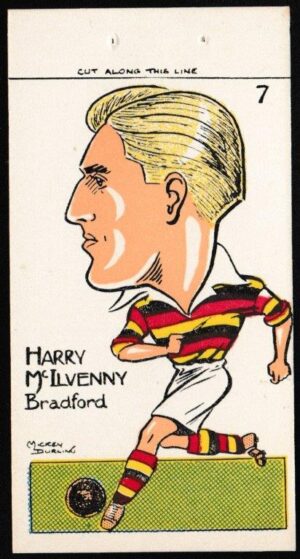 Sunday Empire News - 'Famous Footballers' (1953) - Harry McIlvenny (Bradford)