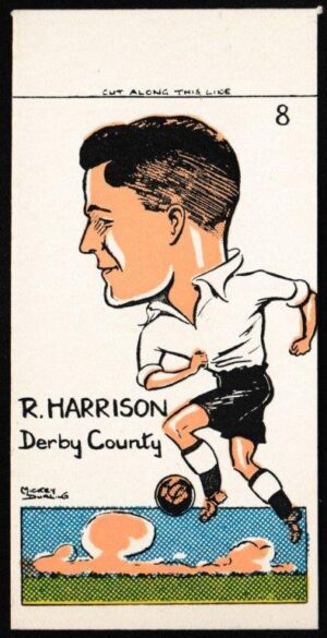 Sunday Empire News - 'Famous Footballers' (1953) - R. Harrison (Derby County)