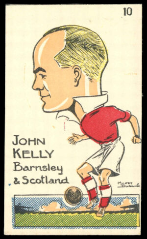Sunday Empire News - 'Famous Footballers' (1953) - John Kelly (Barnsley)
