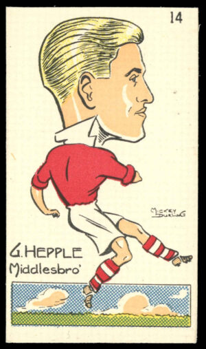 Sunday Empire News - 'Famous Footballers' (1953) - G. Hepple (Middlesbrough)