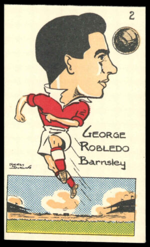 Sunday Empire News - 'Famous Footballers' (1953) - George Robledo (Barnsley)