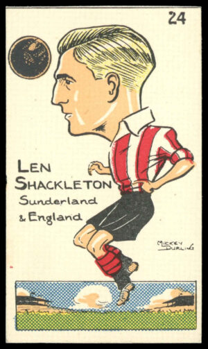 Sunday Empire News - 'Famous Footballers' (1953) - Len Shackleton (Sunderland)