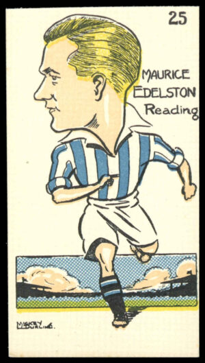 Sunday Empire News - 'Famous Footballers' (1953) - Maurice Edelston (Reading)