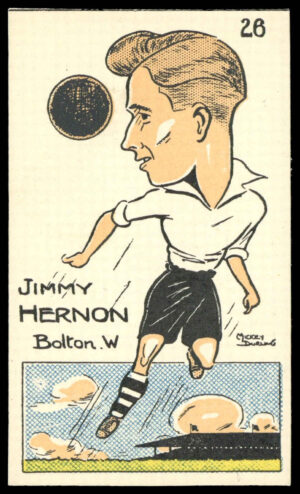 Sunday Empire News - 'Famous Footballers' (1953) - Jimmy Hernon (Bolton W)