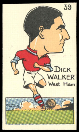 Sunday Empire News - 'Famous Footballers' (1953) - Dick Walker (West Ham)