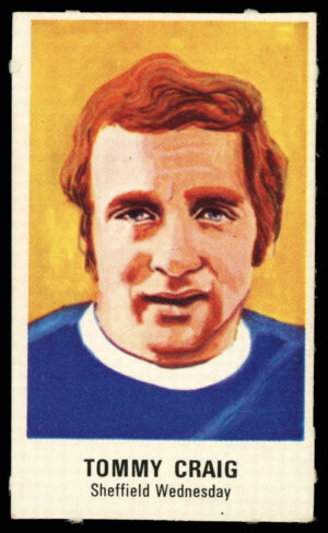 The Sun - 'Football Strips of the 1st Division' #15 - Tommy Craig (Sheffield Wednesday) (1969)