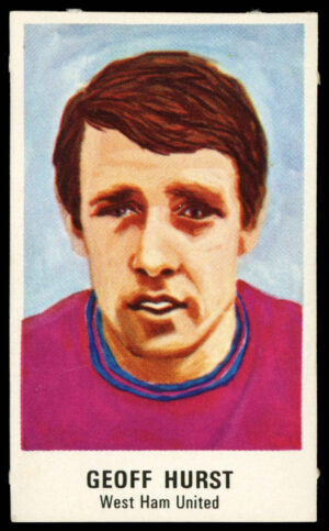 The Sun - 'Football Strips of the 1st Division' #21 - Geoff Hurst (West Ham United) (1969)