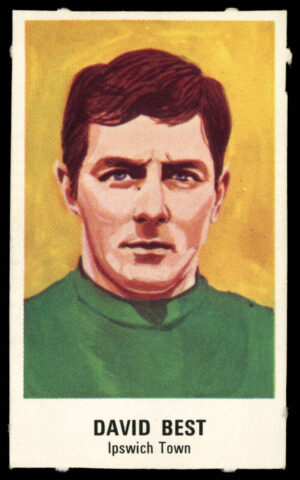 The Sun - 'Football Strips of the 1st Division' #8 - David Best (Ipswich Town) (1969)