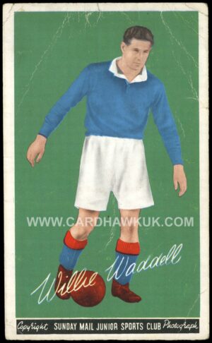 Sunday Mail - 'Scottish Footballers' (1950) - Willie Waddell (Rangers) Sunday Mail - 'Scottish Footballers' (1950) - Willie Waddell (Rangers)