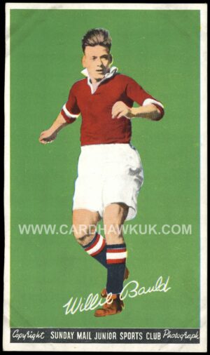 Sunday Mail - 'Scottish Footballers' (1950) - Willie Bauld (Hearts)