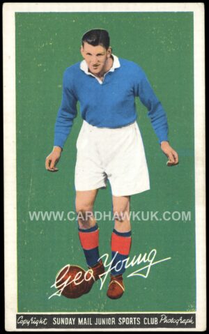 Sunday Mail - 'Scottish Footballers' (1950) - Geo. Young (Rangers) Sunday Mail - 'Scottish Footballers' (1950) - Geo. Young (Rangers)