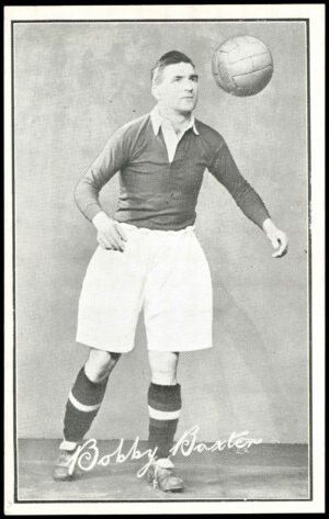 Sunday Mail - 'Scottish Footballers (B&W)' - Bobby Baxter (Hearts) (1951)
