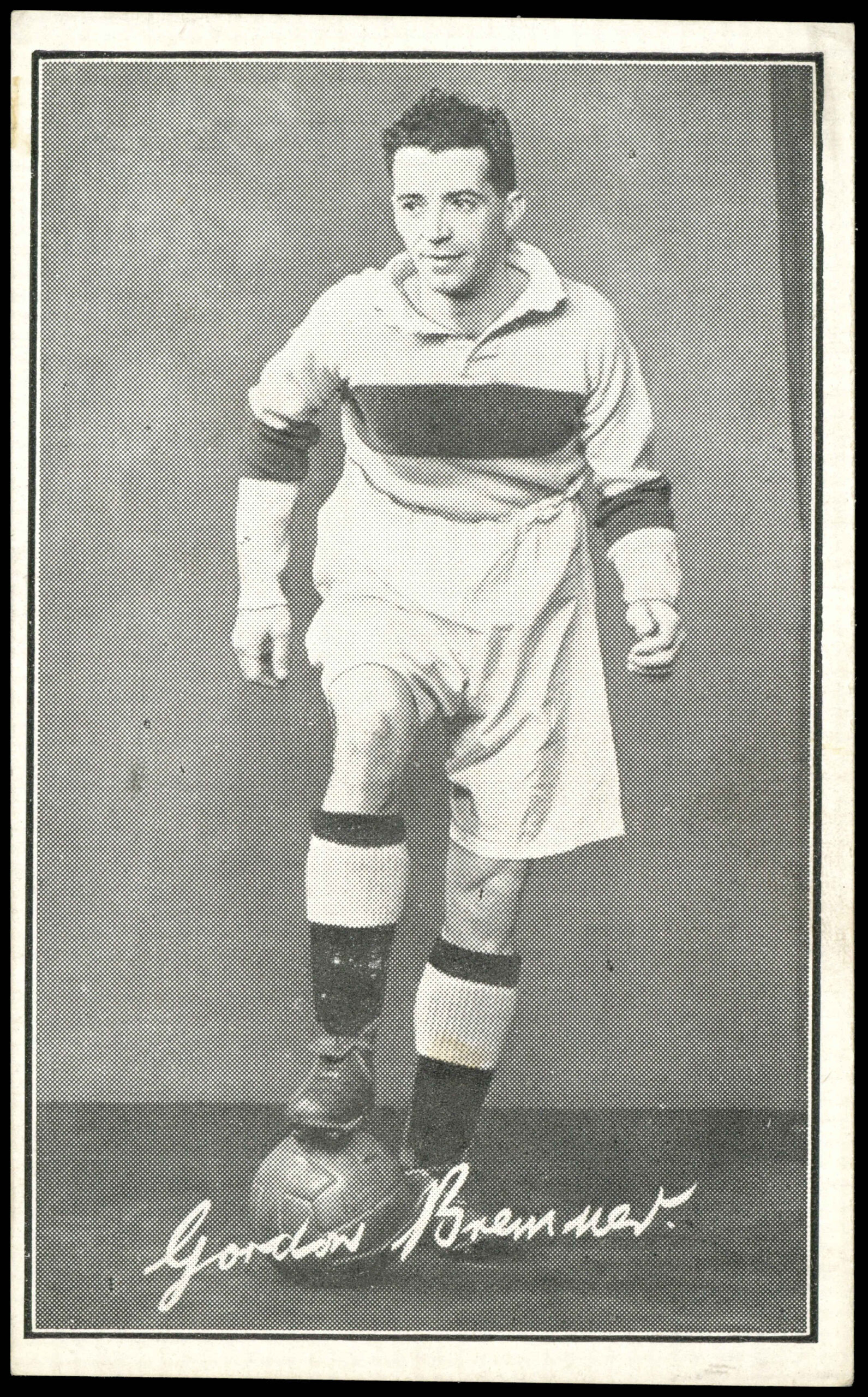 Sunday Mail - 'Scottish Footballers (B&W)' - Gordon Bremner (Motherwell) (1952) Sunday Mail - 'Scottish Footballers (B&W)' - Gordon Bremner (Motherwell) (1952)
