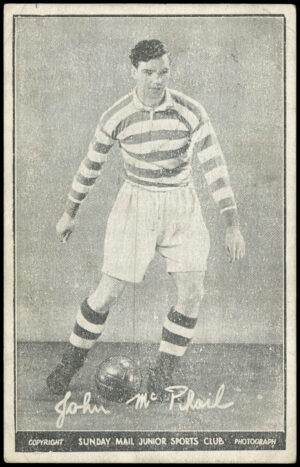 Sunday Mail - John McPhail (Celtic) - 'Junior Sports Club Footballers (B&W)' (1950)