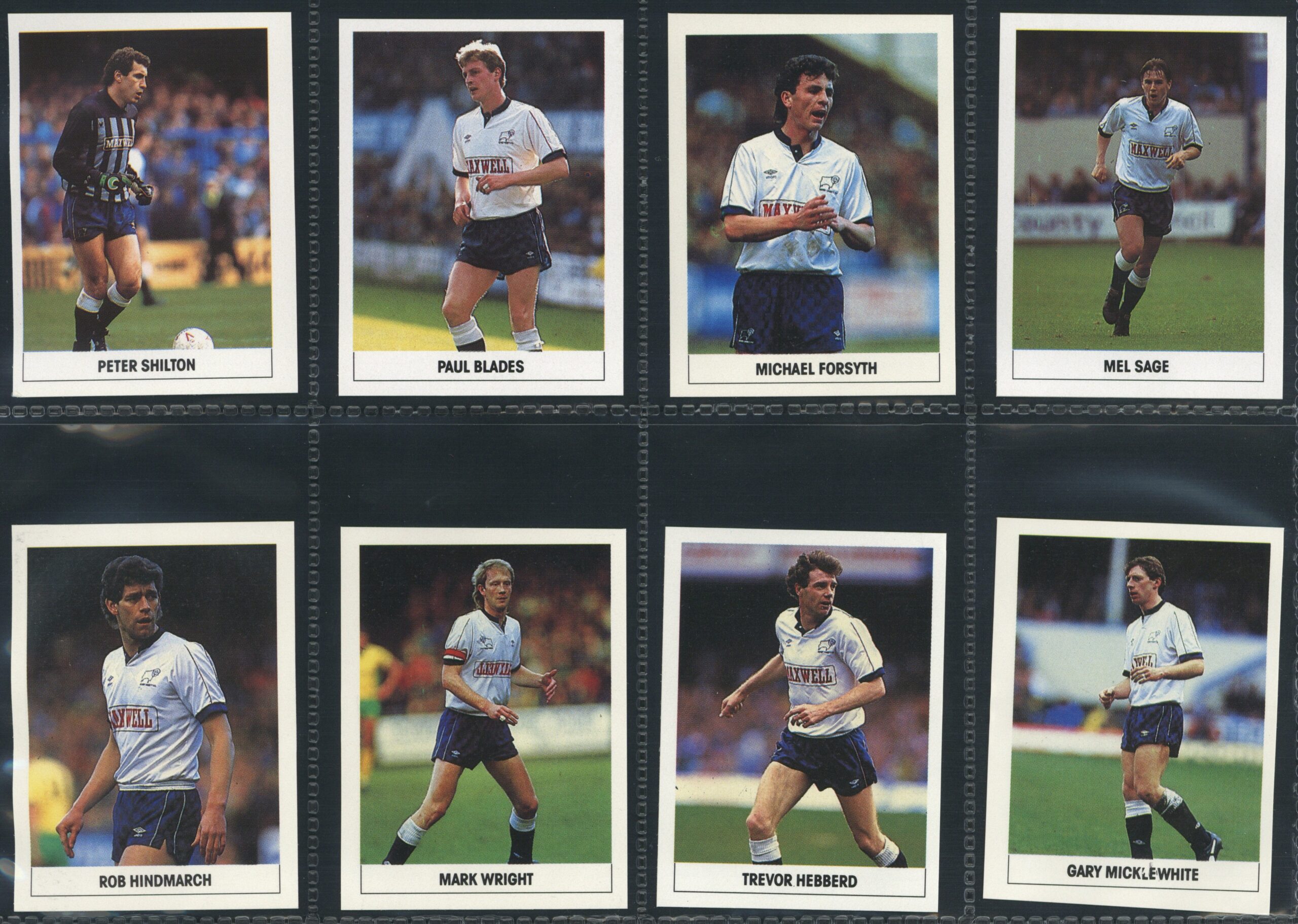 The Sun - 'Soccer Stickers 1989/90' (1989) - Derby County Team Set The Sun - 'Soccer Stickers 1989/90' (1989) - Derby County Team Set