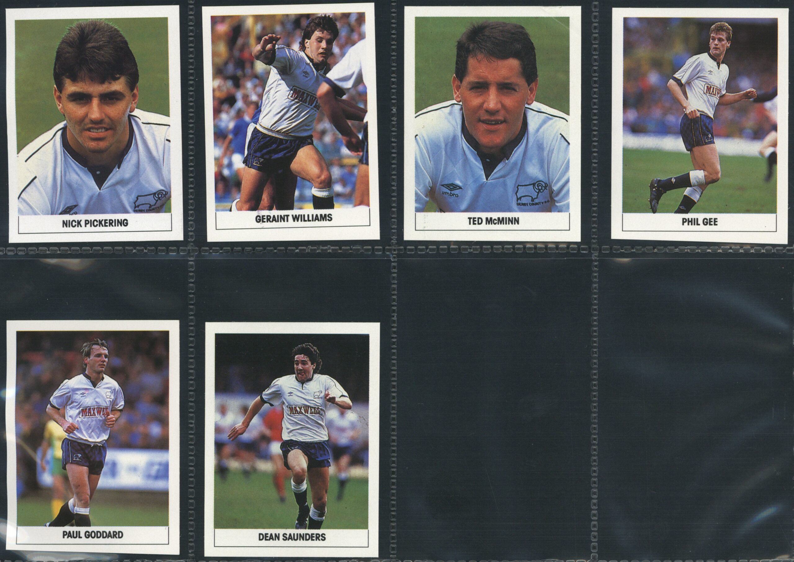 The Sun - 'Soccer Stickers 1989/90' (1989) - Derby County Team Set The Sun - 'Soccer Stickers 1989/90' (1989) - Derby County Team Set