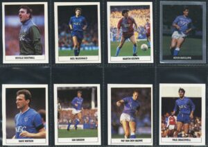 The Sun - 'Soccer Stickers 1989/90' (1989) - Everton Team Set