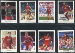 The Sun - 'Soccer Stickers 1989/90' (1989) - Liverpool Team Set