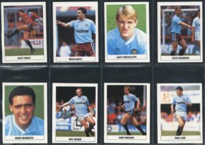 The Sun - 'Soccer Stickers 1989/90' (1989) - Manchester City Team Set