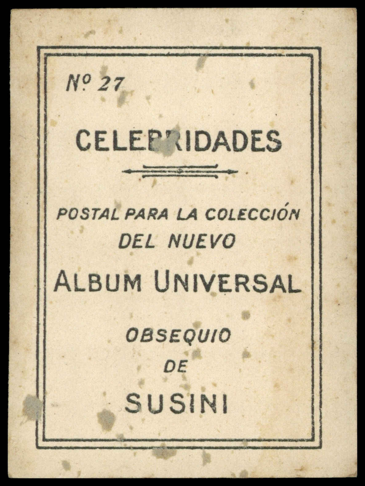 Susini - 'Celebridades' (1915) - Coquelin (Cadet) Susini - 'Celebridades' (1915) - Coquelin (Cadet)