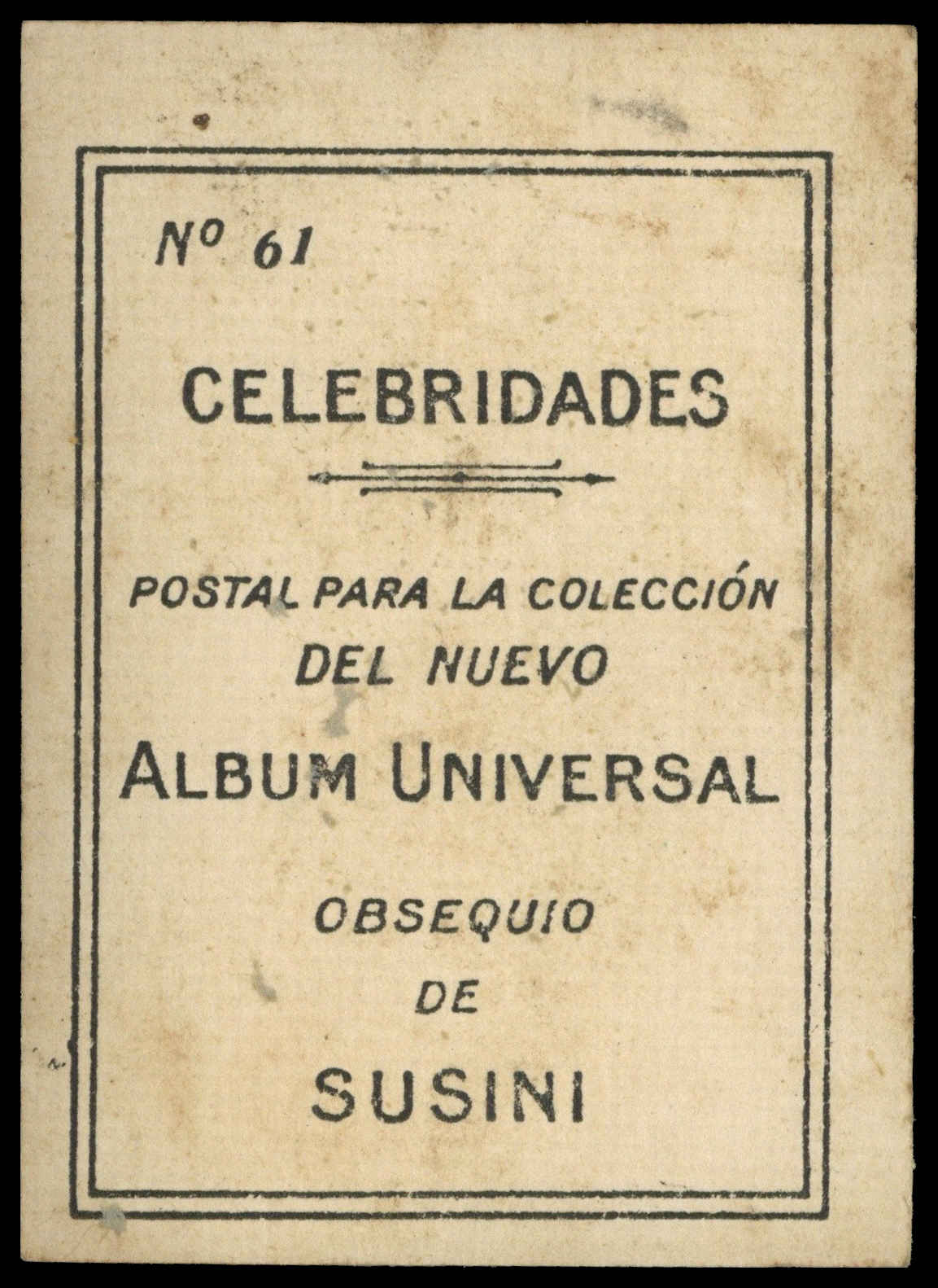 Susini - 'Celebridades' (1915) - Roentgen Susini - 'Celebridades' (1915) - Roentgen