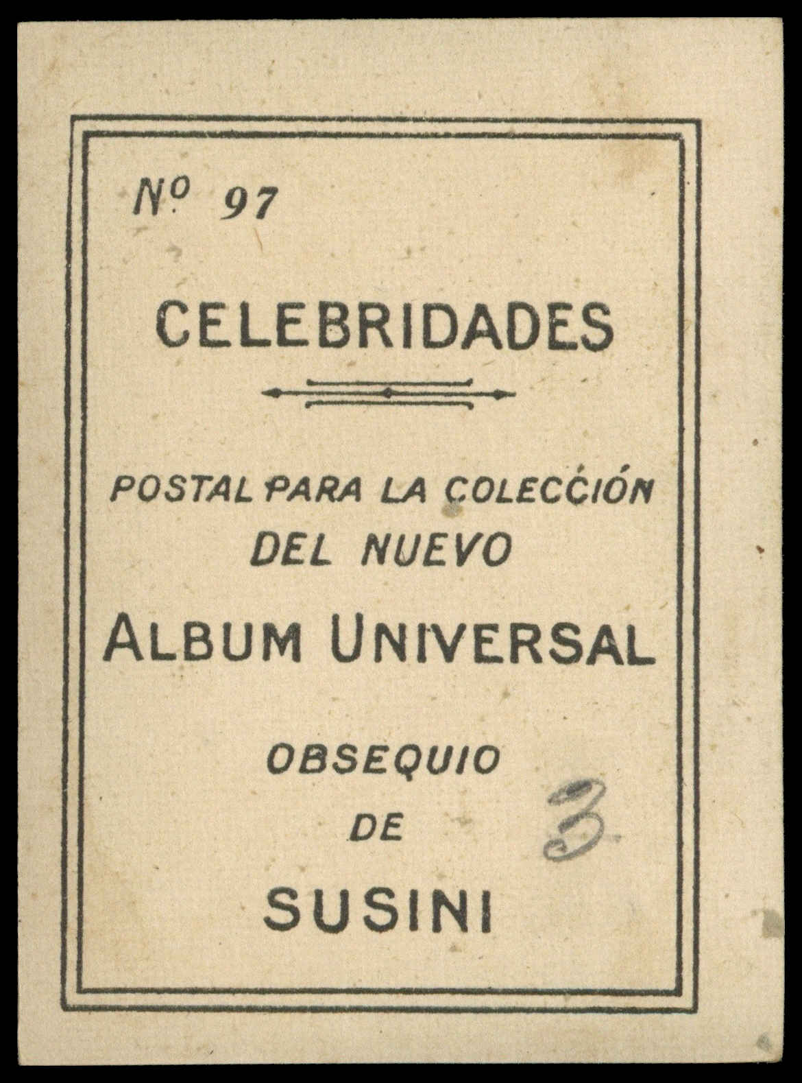 Susini - 'Celebridades' (1915) - Wellington Susini - 'Celebridades' (1915) - Wellington