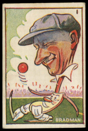 Sweetacres - 'Cricketers (Caricatures)' (1938) - Don Bradman (South Australia) Sweetacres - 'Cricketers (Caricatures)' (1938) - Don Bradman (South Australia)