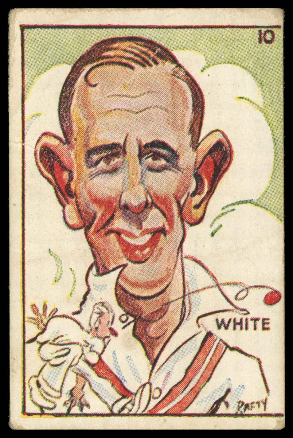 Sweetacres - 'Cricketers (Caricatures)' (1938) - E.S. White (New South Wales) Sweetacres - 'Cricketers (Caricatures)' (1938) - E.S. White (New South Wales)