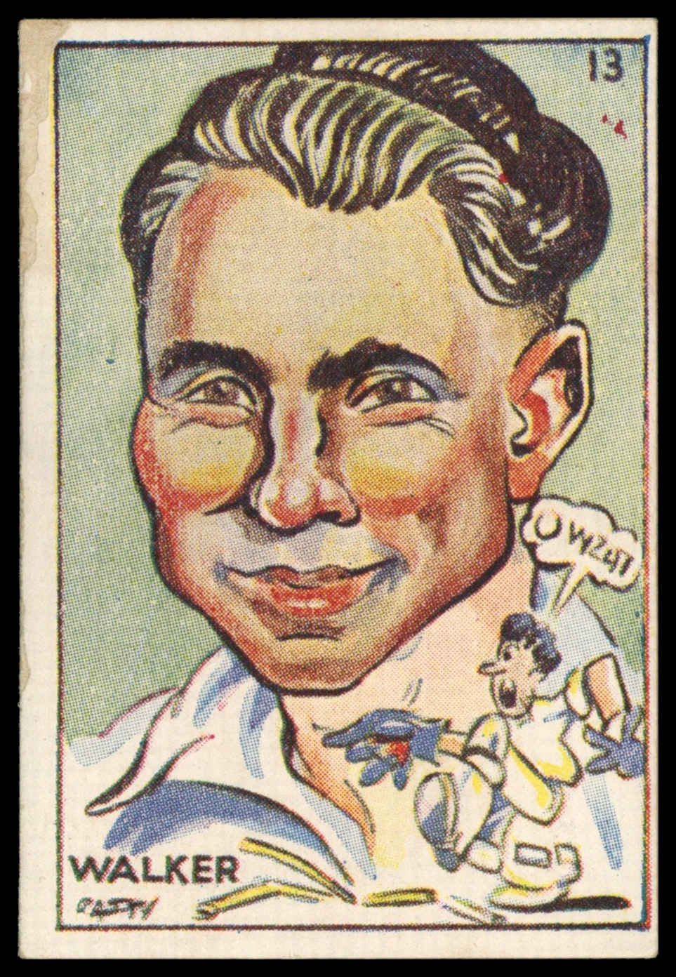 Sweetacres - 'Cricketers (Caricatures)' (1938) - C.W. Walker (South Australia) Sweetacres - 'Cricketers (Caricatures)' (1938) - C.W. Walker (South Australia)