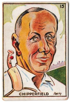 Sweetacres - 'Cricketers (Caricatures)' (1938) - Card #15 - A.G. Chipperfield (New South Wales) Sweetacres - 'Cricketers (Caricatures)' (1938) - Card #15 - A.G. Chipperfield (New South Wales)