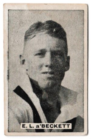Sweetacres - 'Cricketers - Prominent Cricketers' (1932) - E.L. A'Beckett (Victoria)