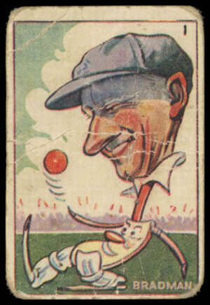 Sweetacres - 'Cricketers (Caricatures)' (1938) - #1 - Don Bradman (South Australia)