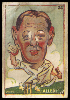 Sweetacres - 'Cricketers (Caricatures)' (1938) - #24 - G.O. Allen (England)