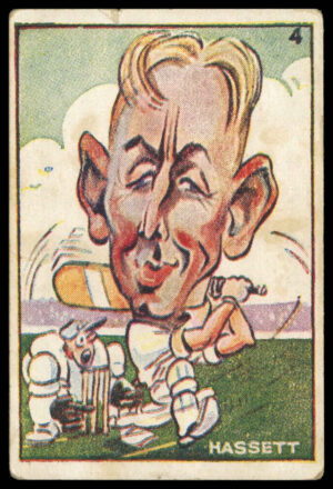 Sweetacres - 'Cricketers (Caricatures)' (1938) - #4 - A.L. Hassett (Victoria)